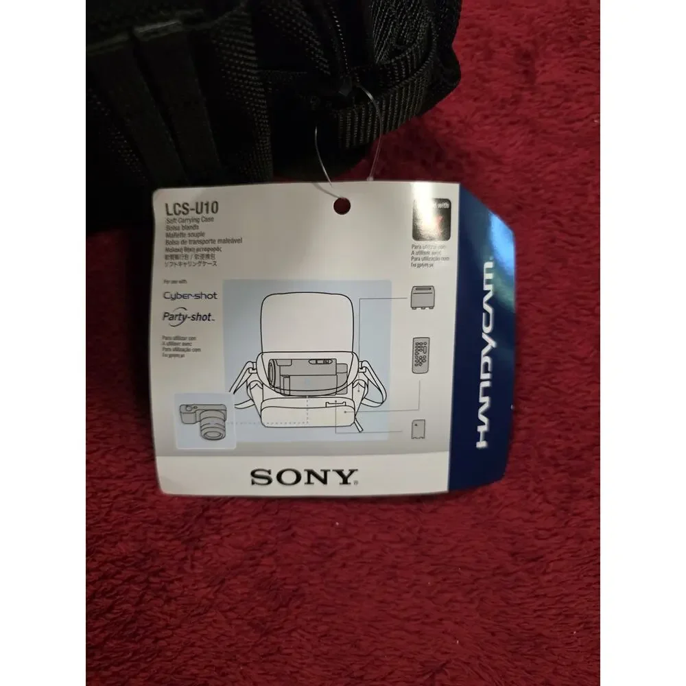 Sony LCS-U10 Soft Carrying Case Camera Camcorder Bag Black w/ Tags Shoulder...